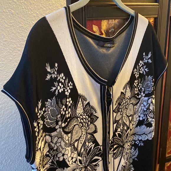 🛍ROBERTO CAVALLI DRESS!🤩RARE FIND Authentic Cavalli Black/White Sz 46, 16 (EC) - Picture 8 of 10